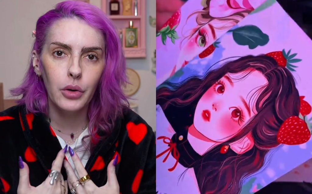 Influencer vende ilustrações como autorais por R$ 149, é criticada e admite uso de IA: ‘Fiz merda’
